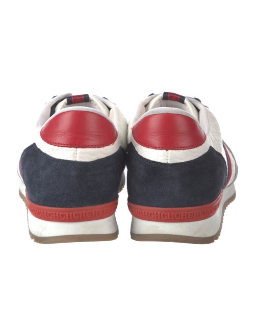 Carolina Herrera Canvas Colorblock Pattern Sneakers