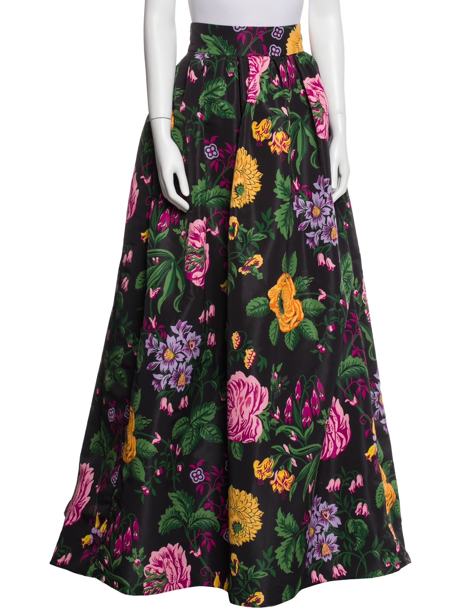 Carolina Herrera Floral Print Long Skirt