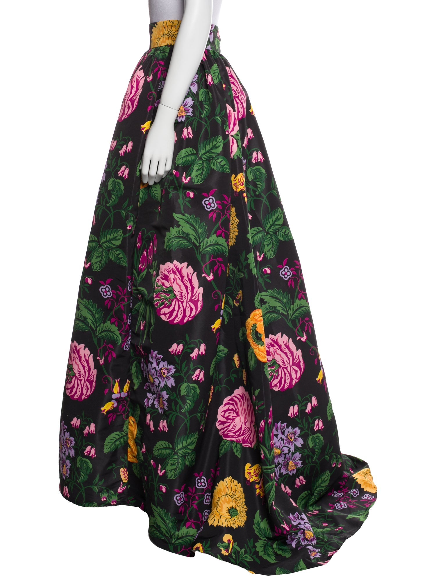 Carolina Herrera Floral Print Long Skirt
