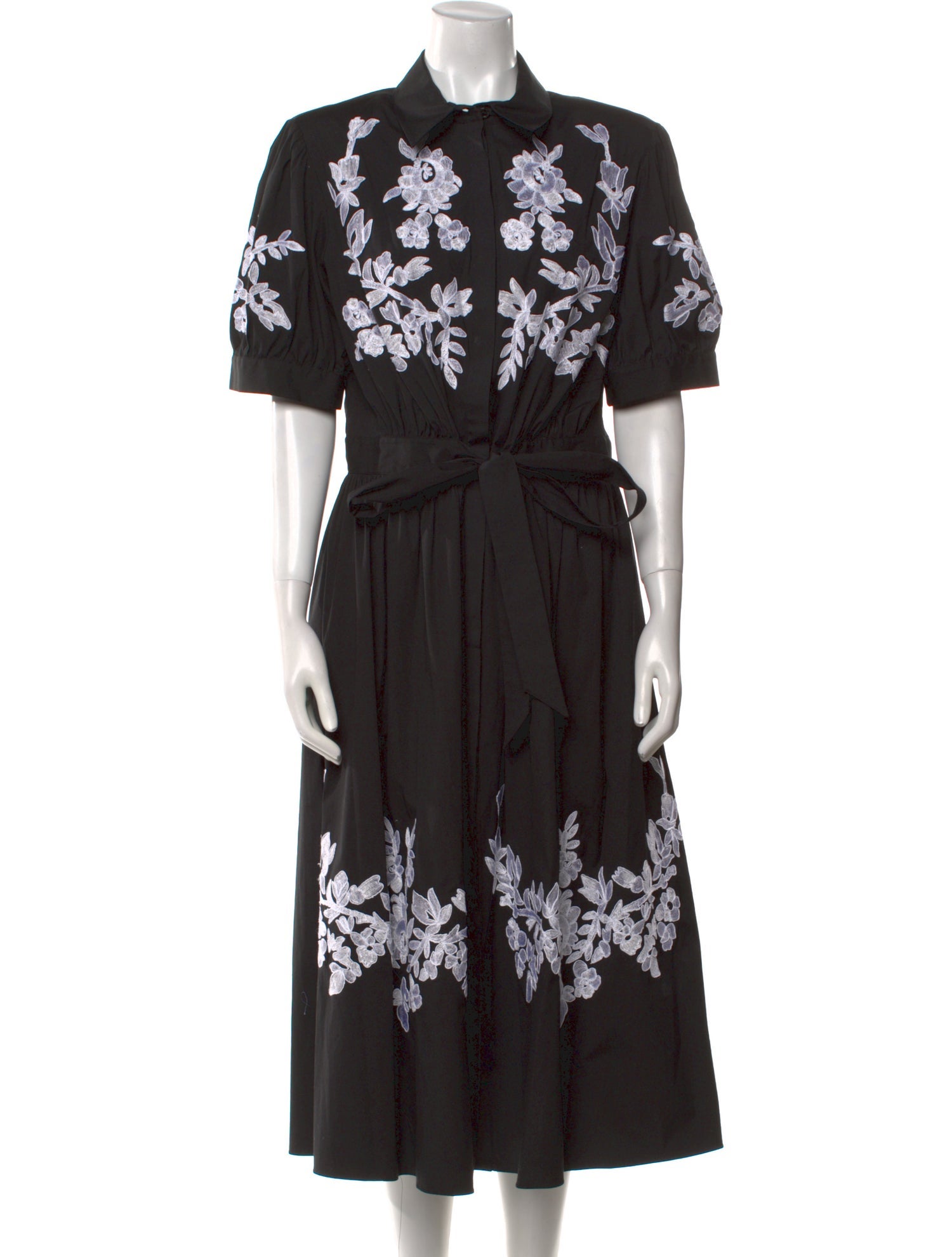 Carolina Herrera Floral Print Long Dress