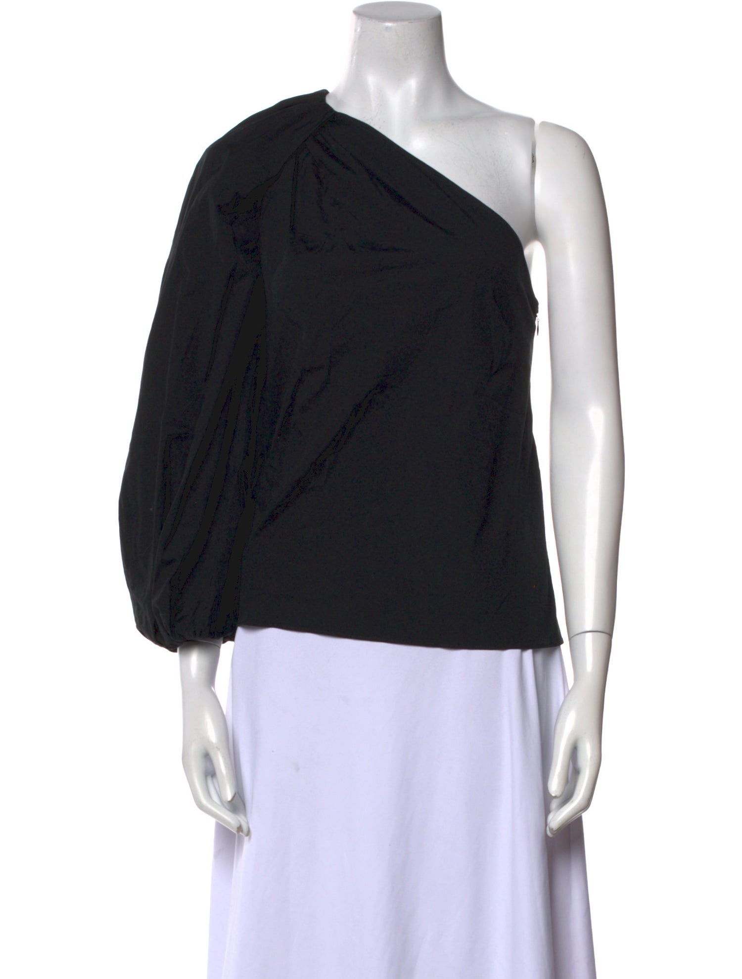 Carolina Herrera One-Shoulder Three-Quarter Sleeve Top w/ Tags