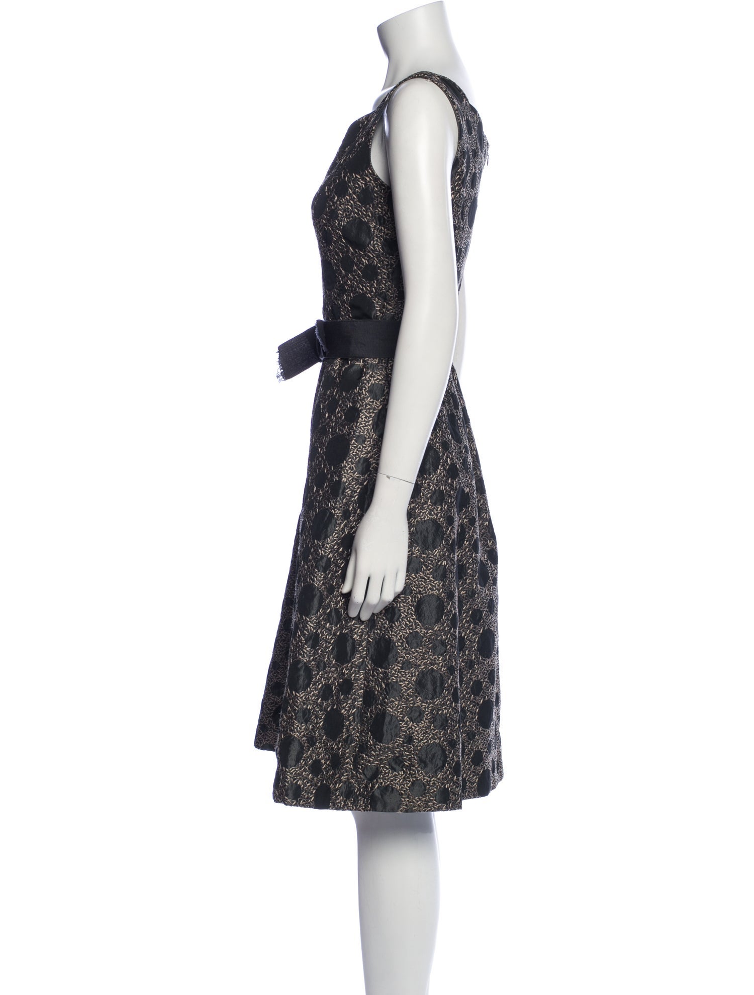 Carolina Herrera Silk Knee-Length Dress