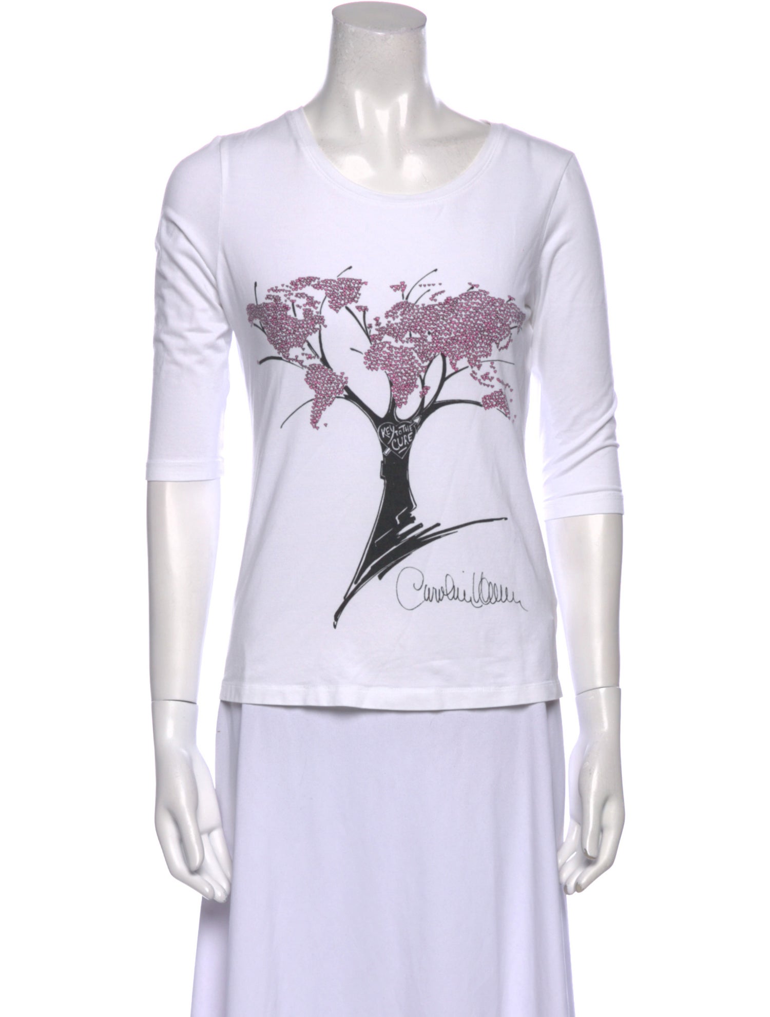 Carolina Herrera Graphic Print Crew Neck T-Shirt