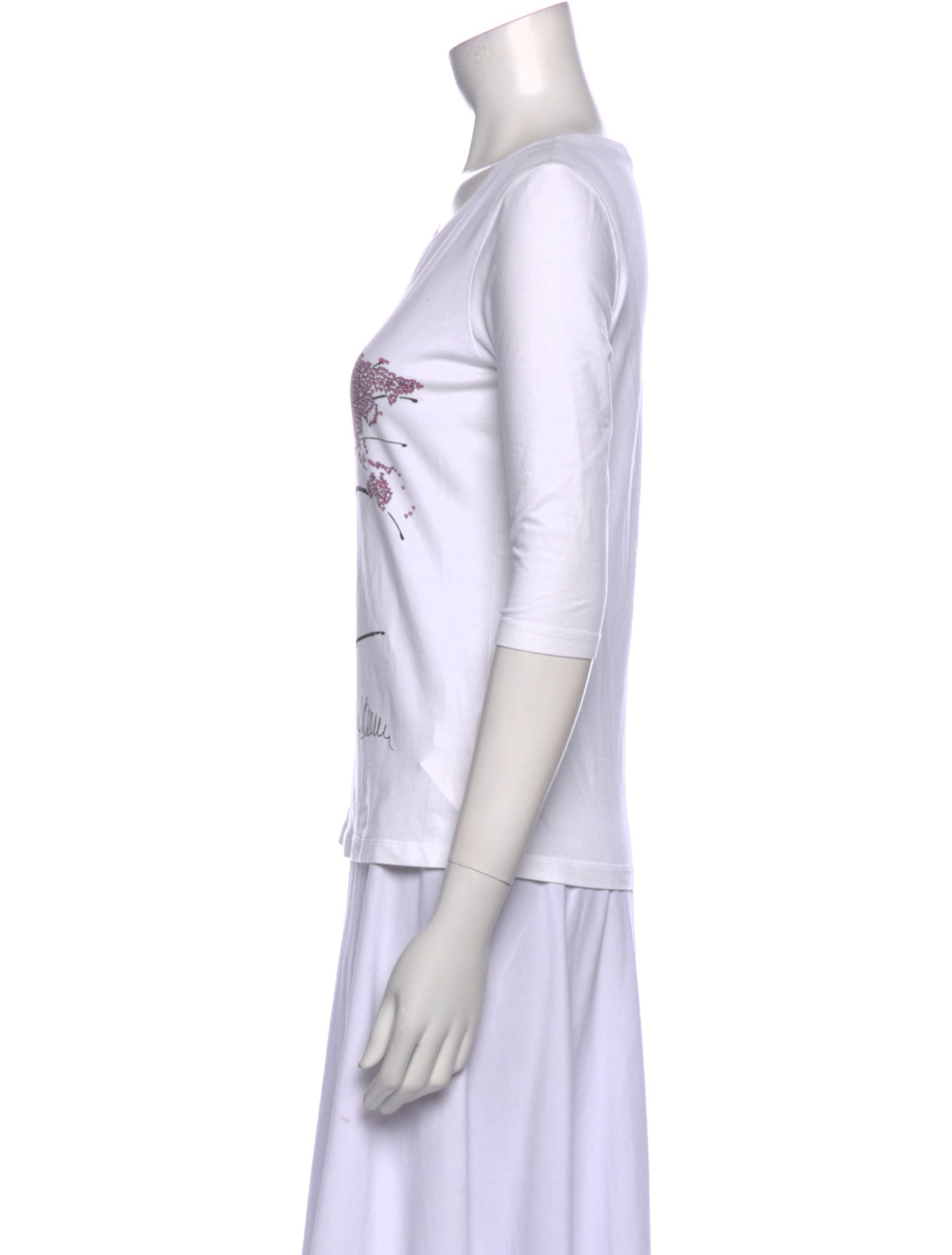 Carolina Herrera Graphic Print Crew Neck T-Shirt