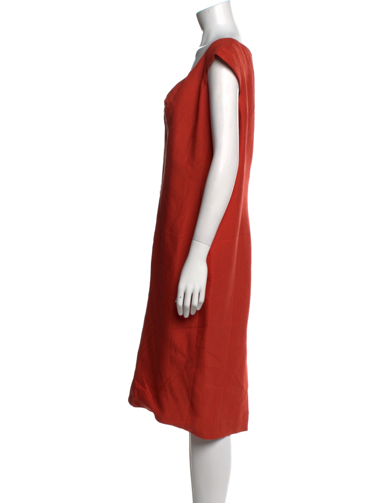 Carolina Herrera Silk Midi Length Dress