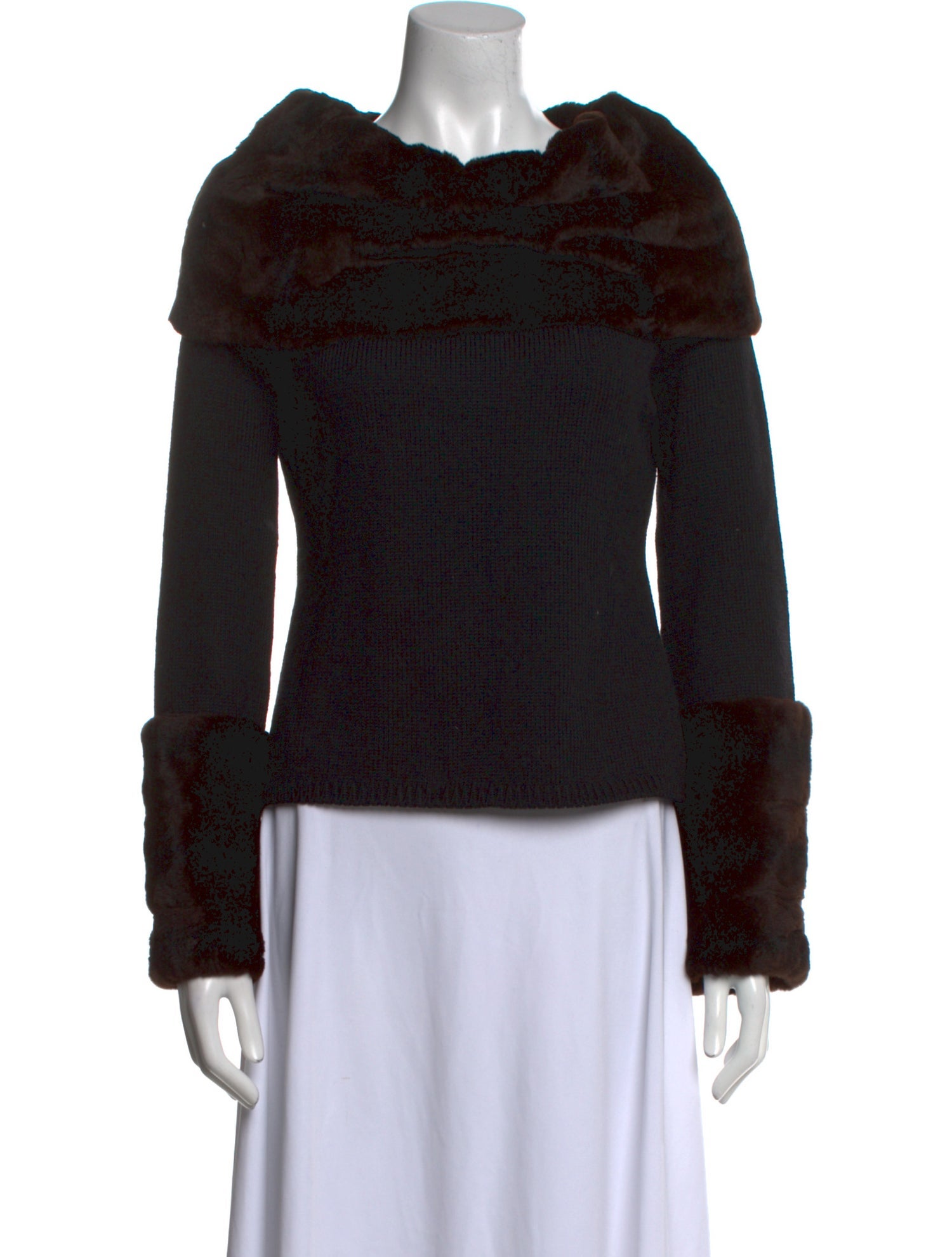 Carolina Herrera Wool Cowl Neck Sweater