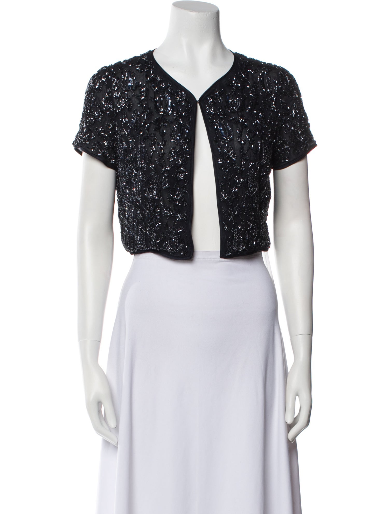 Carolina Herrera Silk Printed Bolero