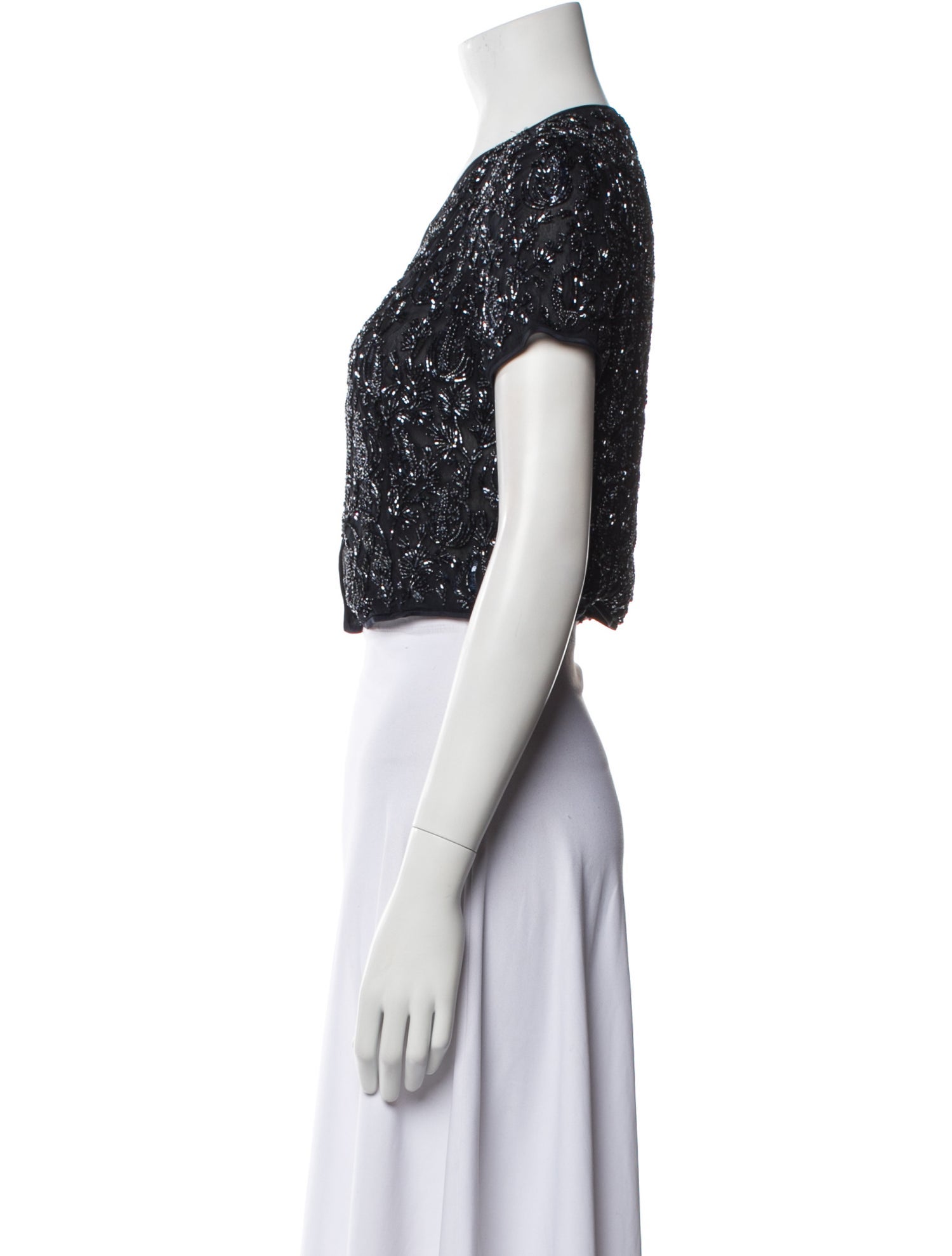 Carolina Herrera Silk Printed Bolero