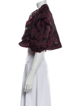 Carolina Herrera Floral Print Bolero