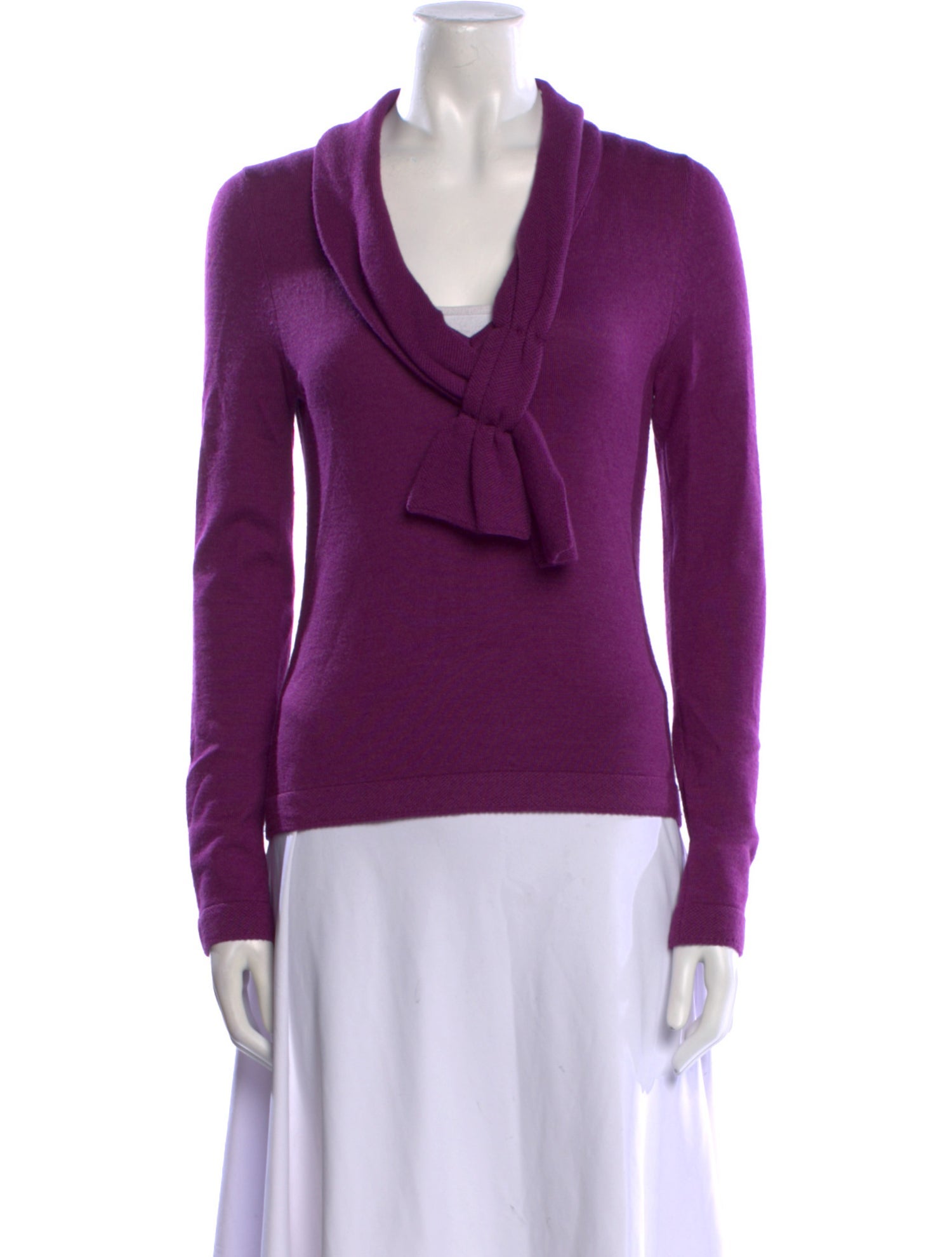 Carolina Herrera Virgin Wool V-Neck Sweater