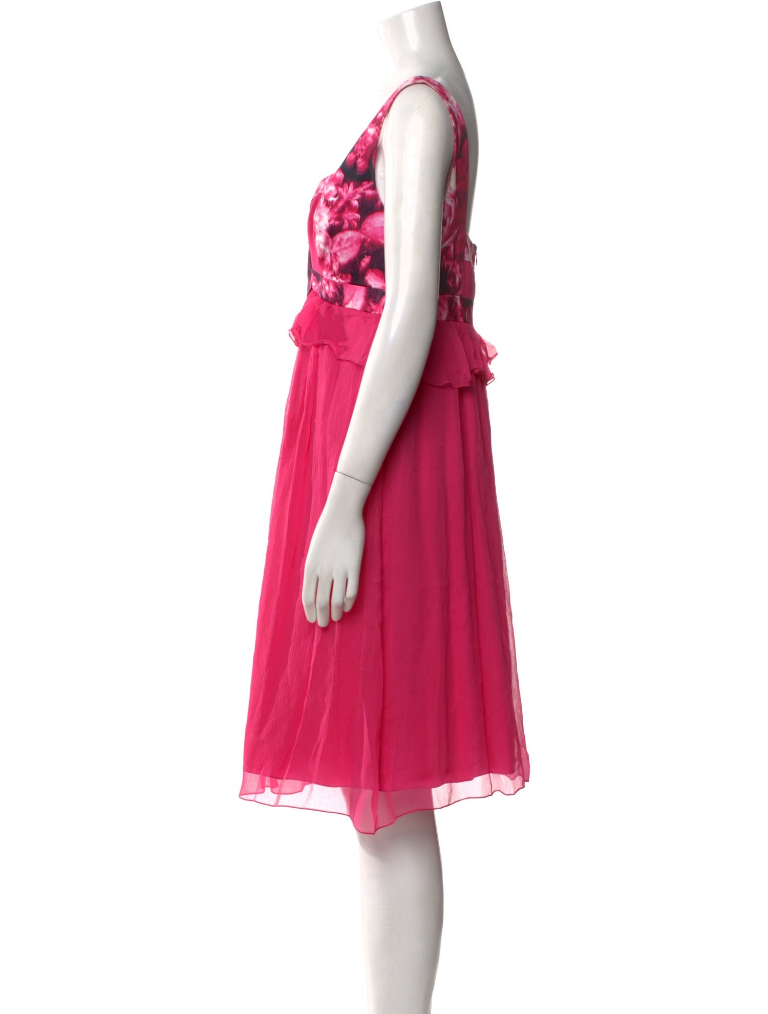 Carolina Herrera Silk Knee-Length Dress