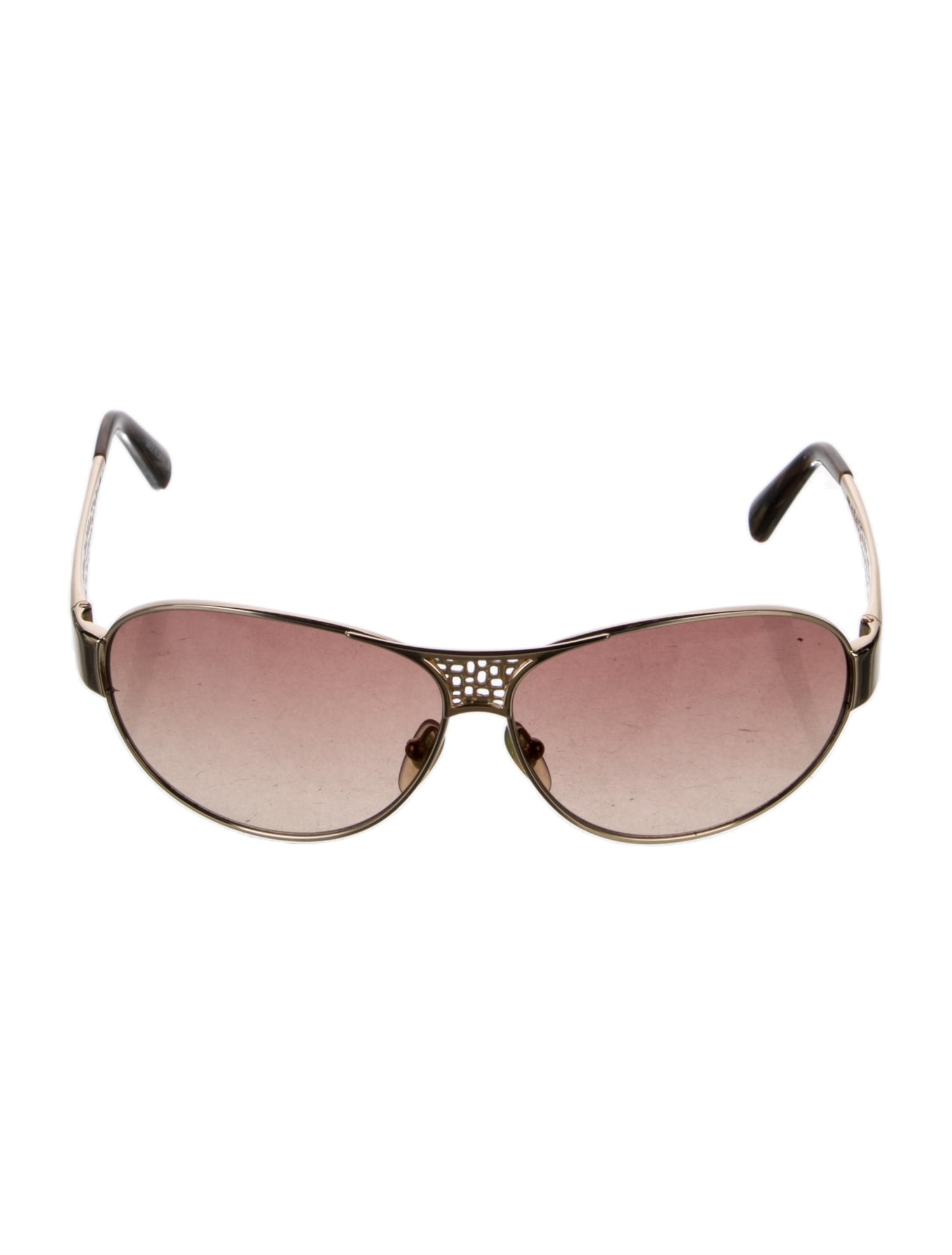 Carolina Herrera Aviator Gradient Sunglasses
