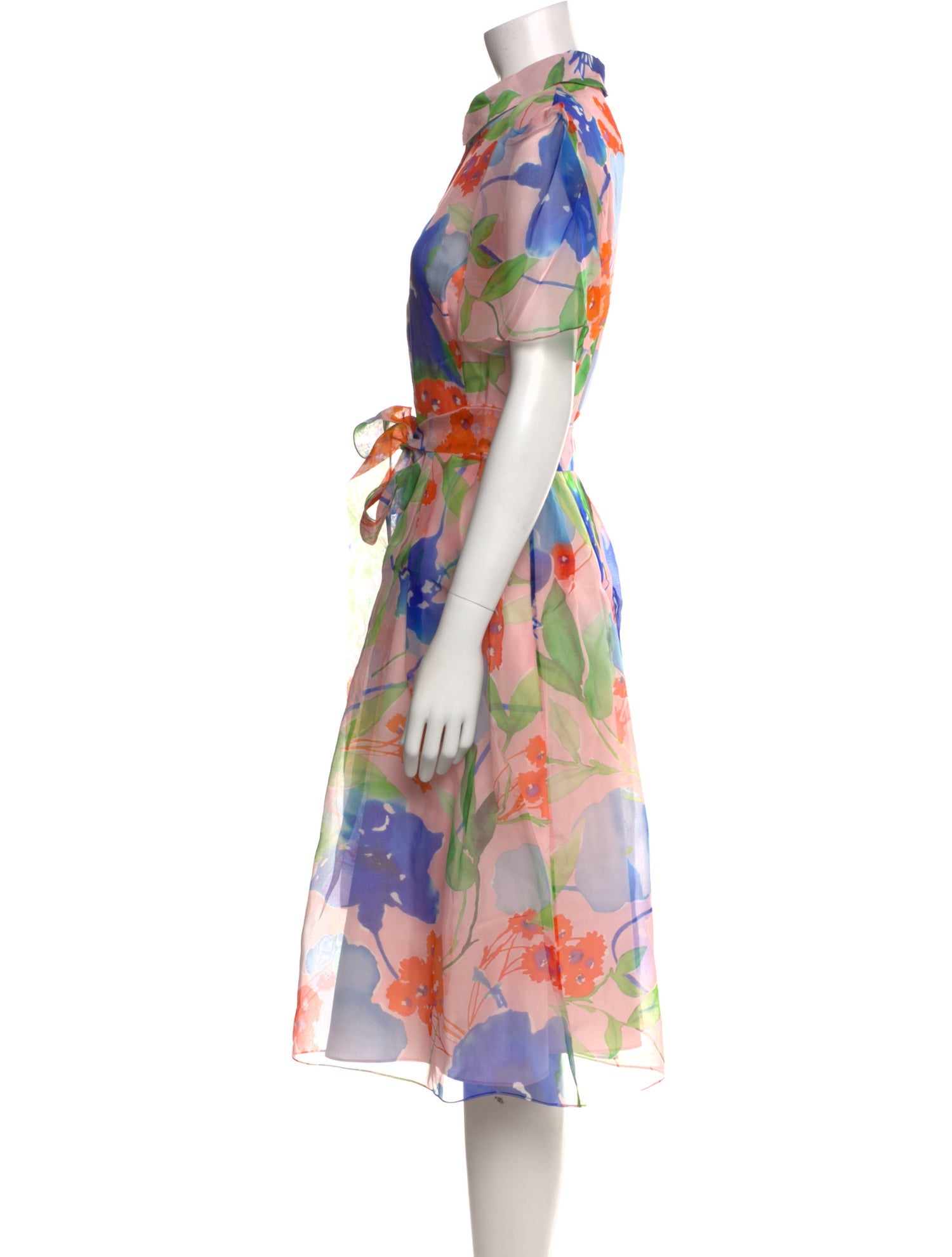 Carolina Herrera Silk Midi Length Dress