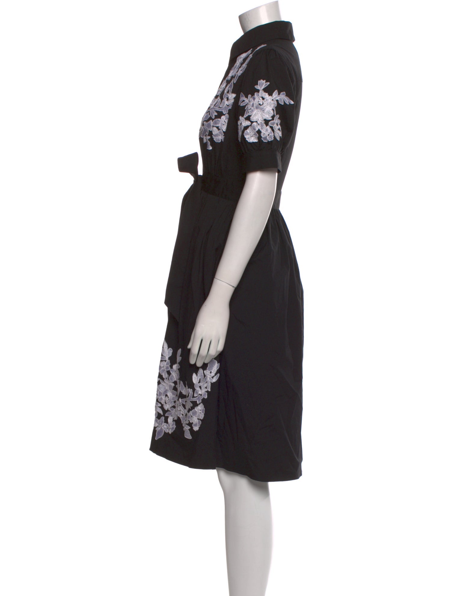 Carolina Herrera Floral Print Midi Length Dress