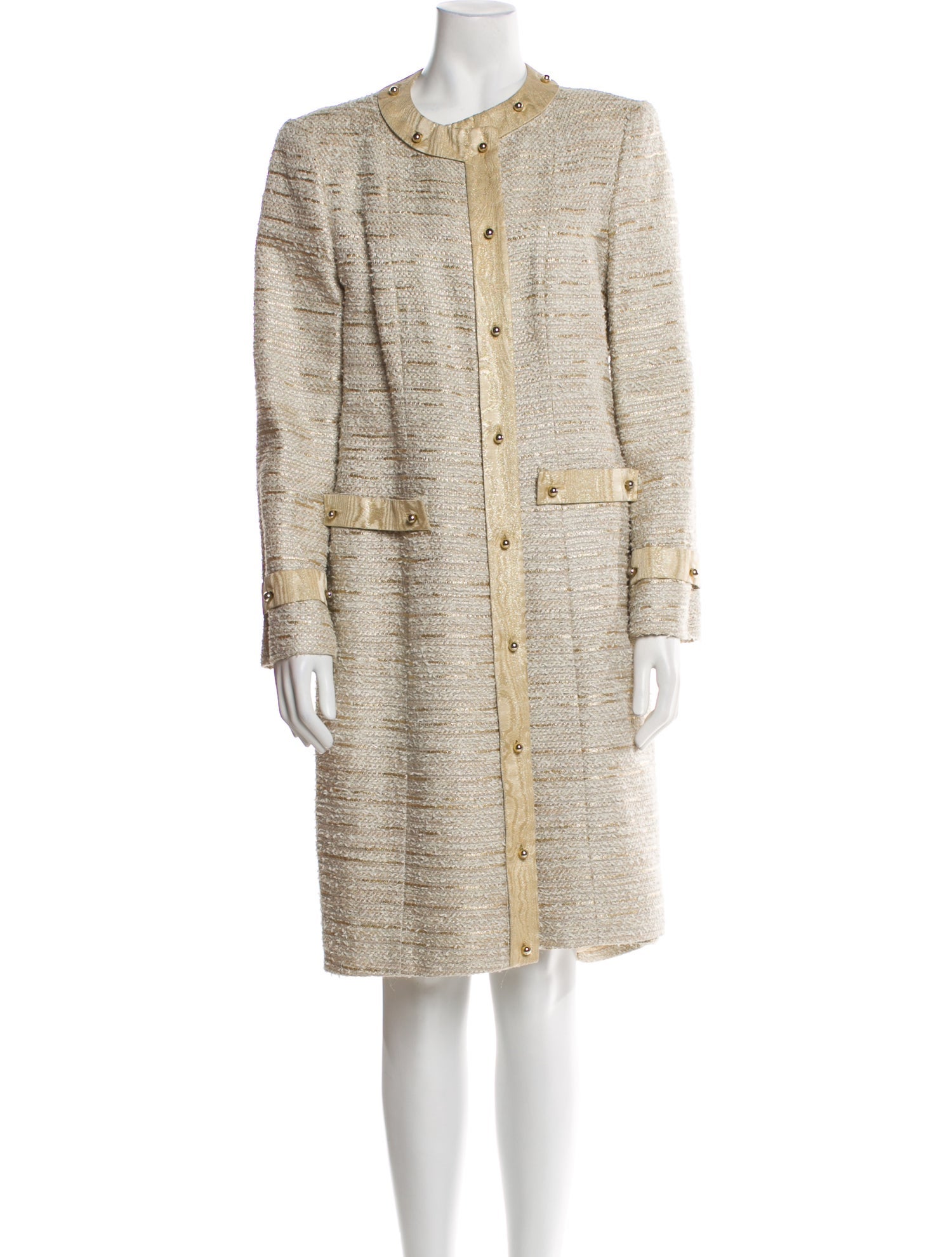 Carolina Herrera Tweed Pattern Skirt Suit