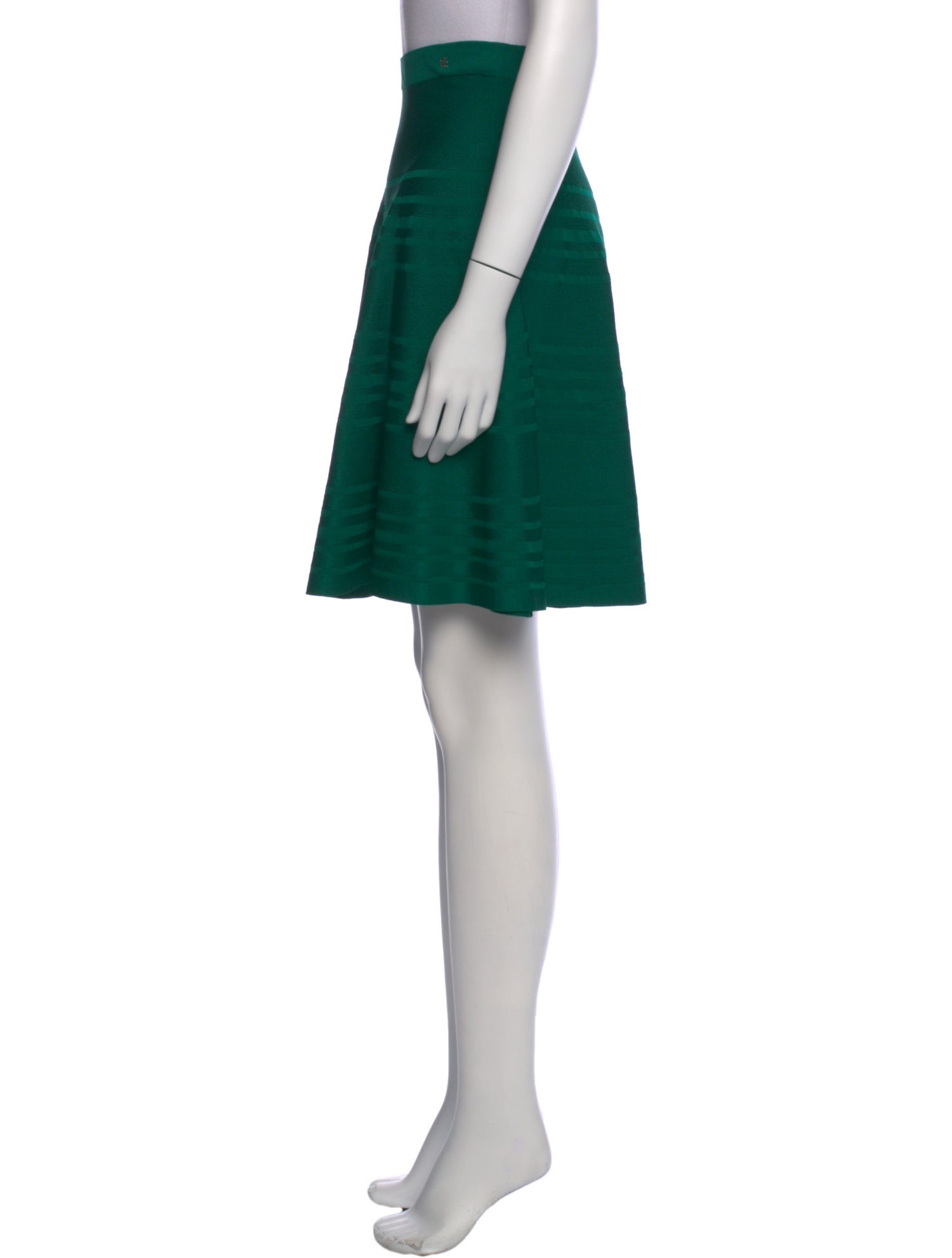 Carolina Herrera Pleated Accents Knee-Length Skirt