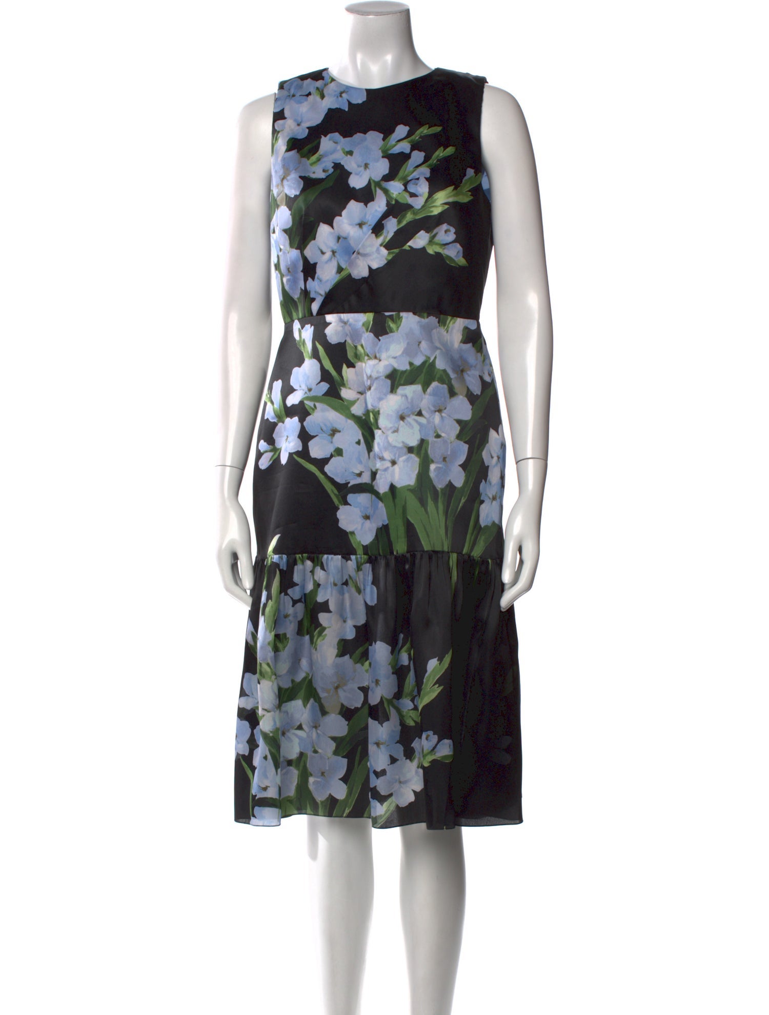 Carolina Herrera Silk Midi Length Dress