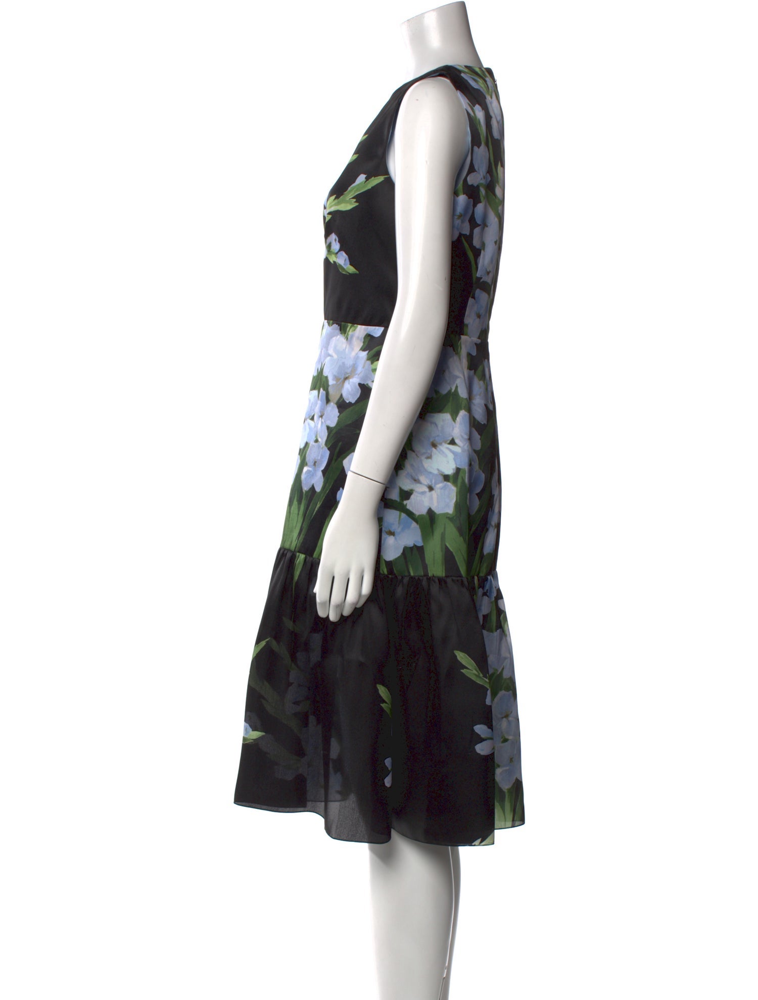 Carolina Herrera Silk Midi Length Dress