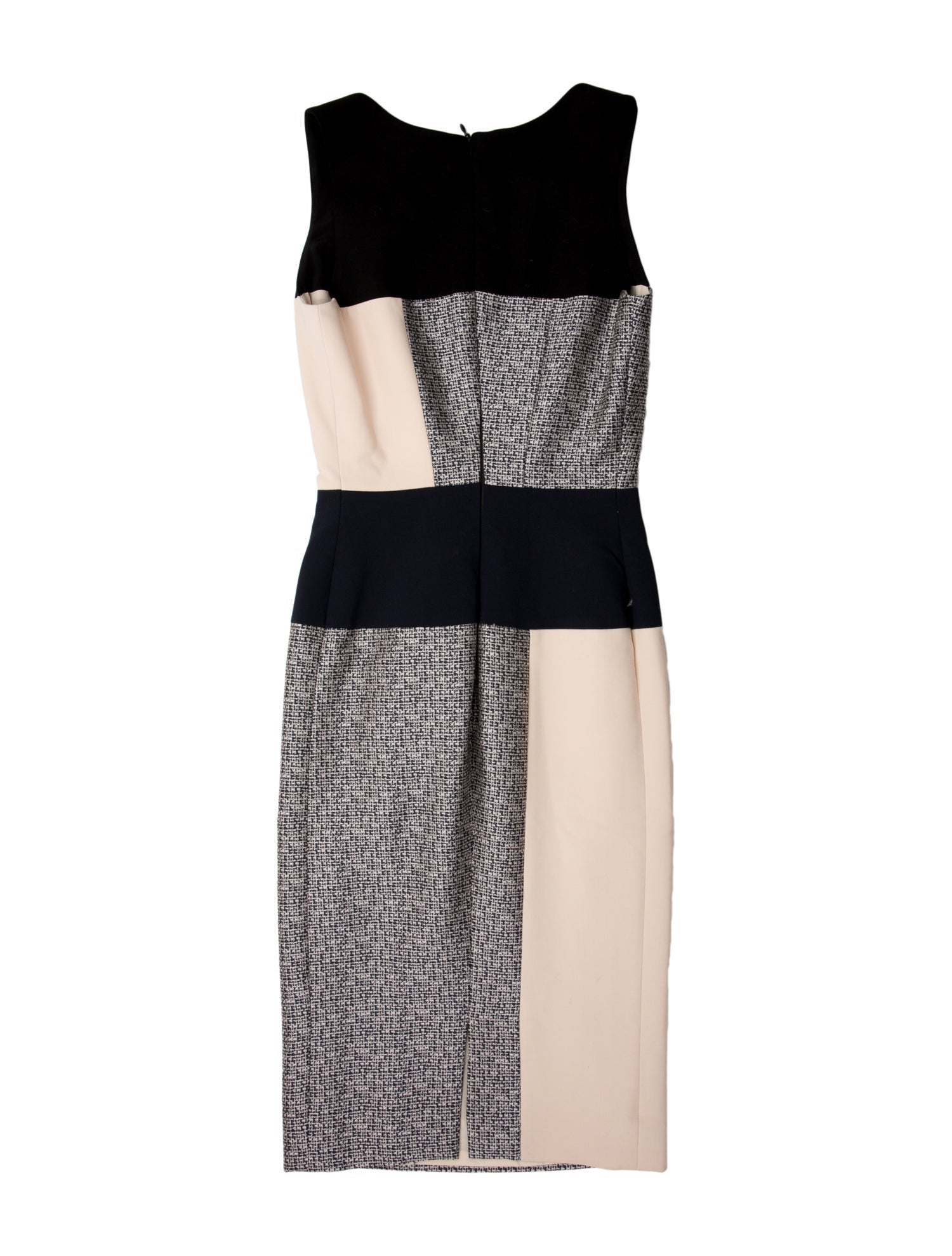 Carolina Herrera Colorblock Pattern Midi Length Dress