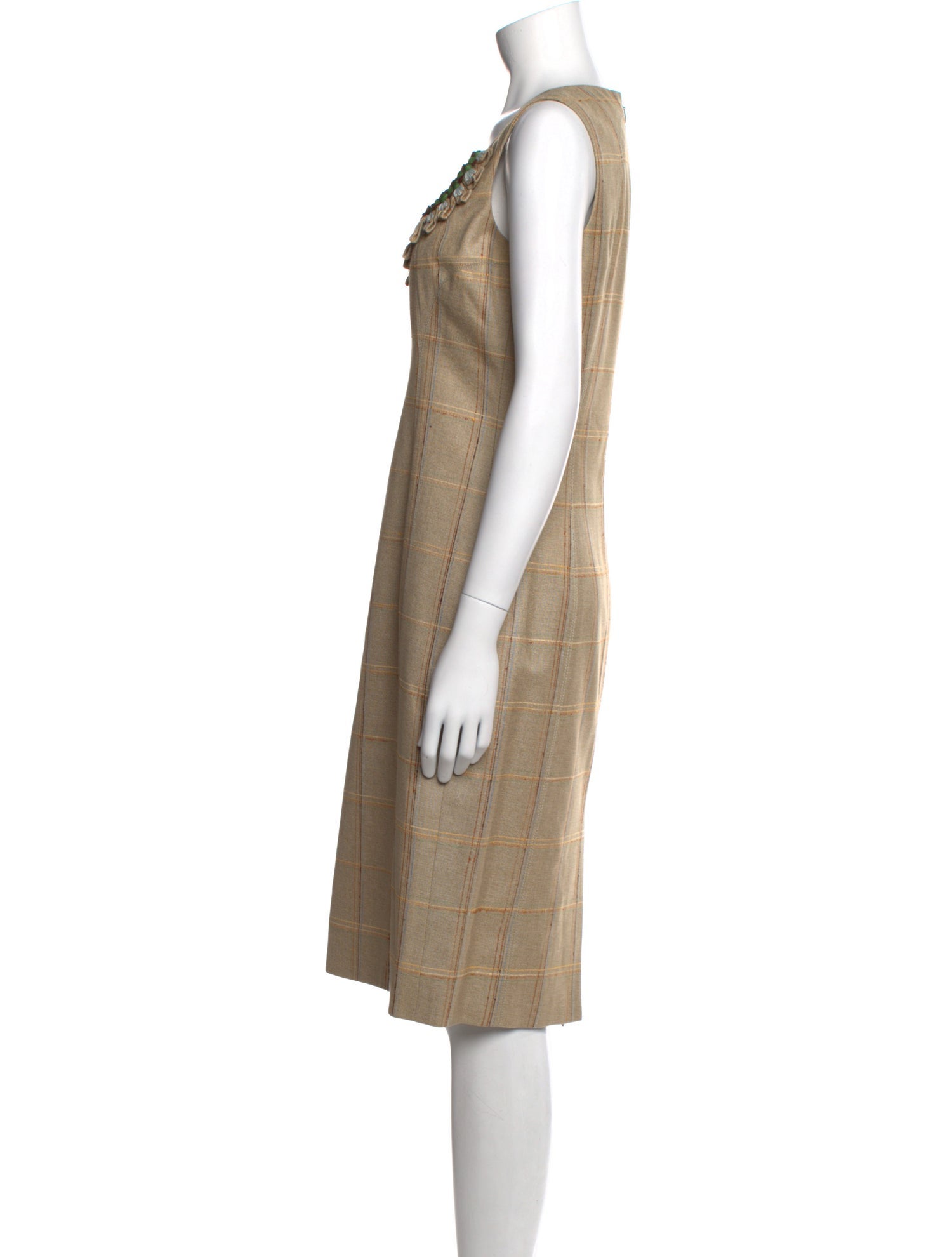 Carolina Herrera Silk Knee-Length Dress