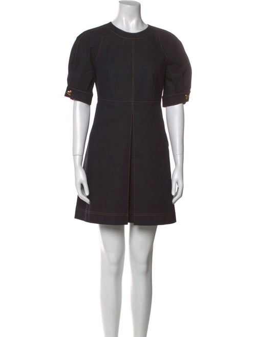Carolina Herrera Crew Neck Mini Dress
