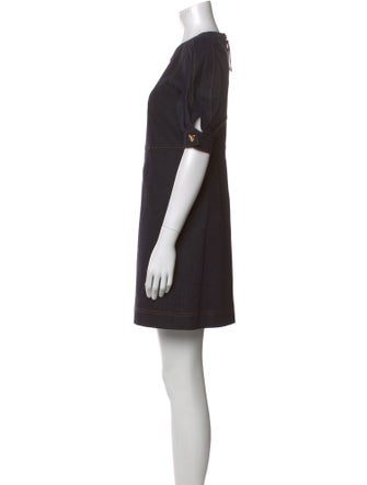 Carolina Herrera Crew Neck Mini Dress