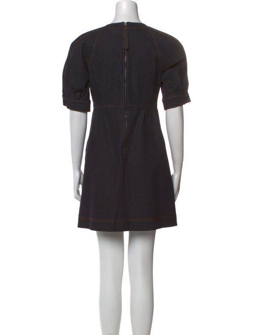 Carolina Herrera Crew Neck Mini Dress