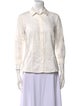 Carolina Herrera Three-Quarter Sleeve Button-Up Top