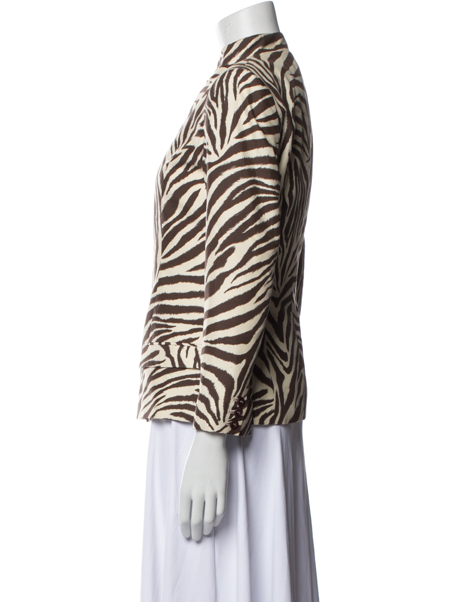Carolina Herrera Vintage Animal Print Evening Jacket