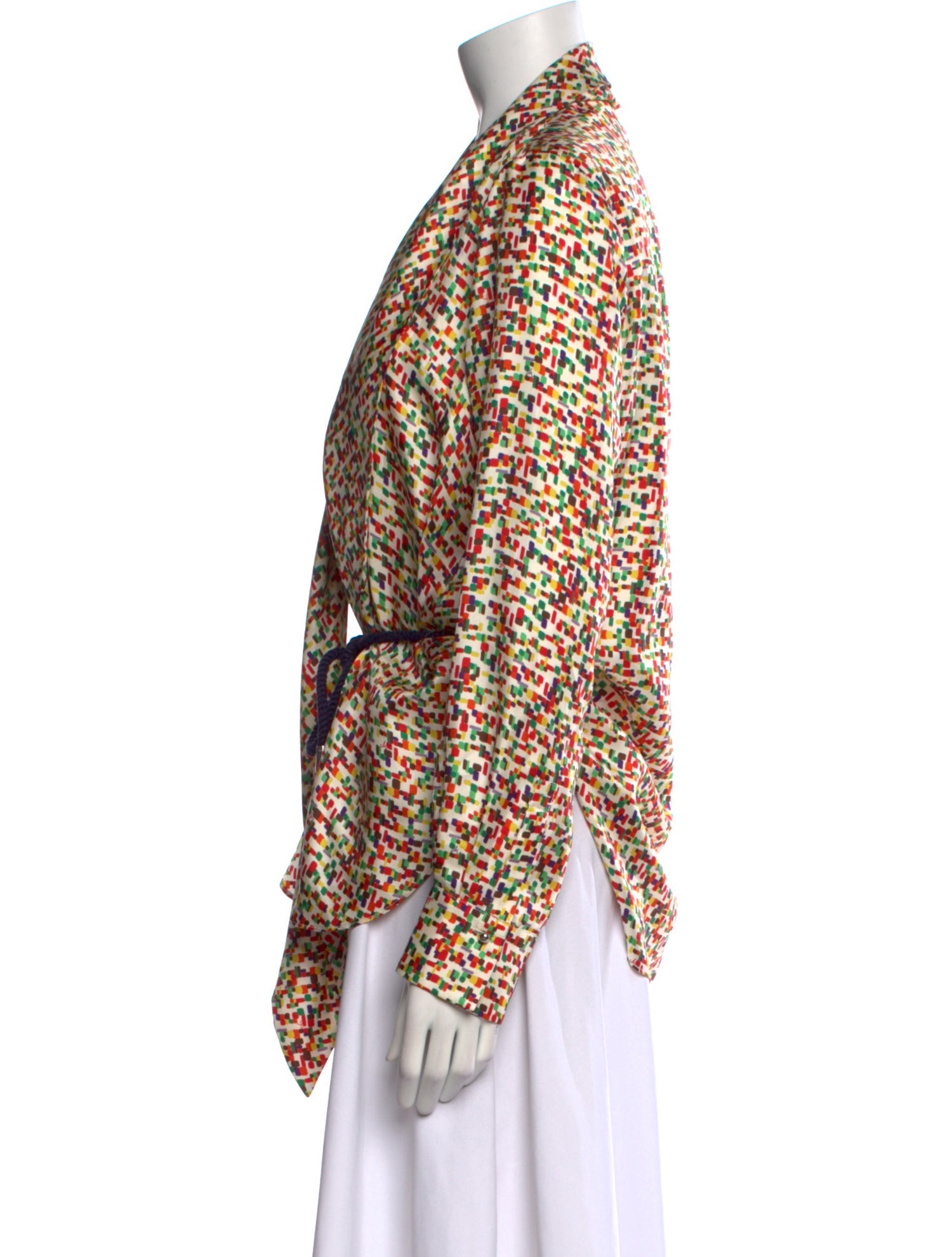 Carolina Herrera Silk Printed Blouse