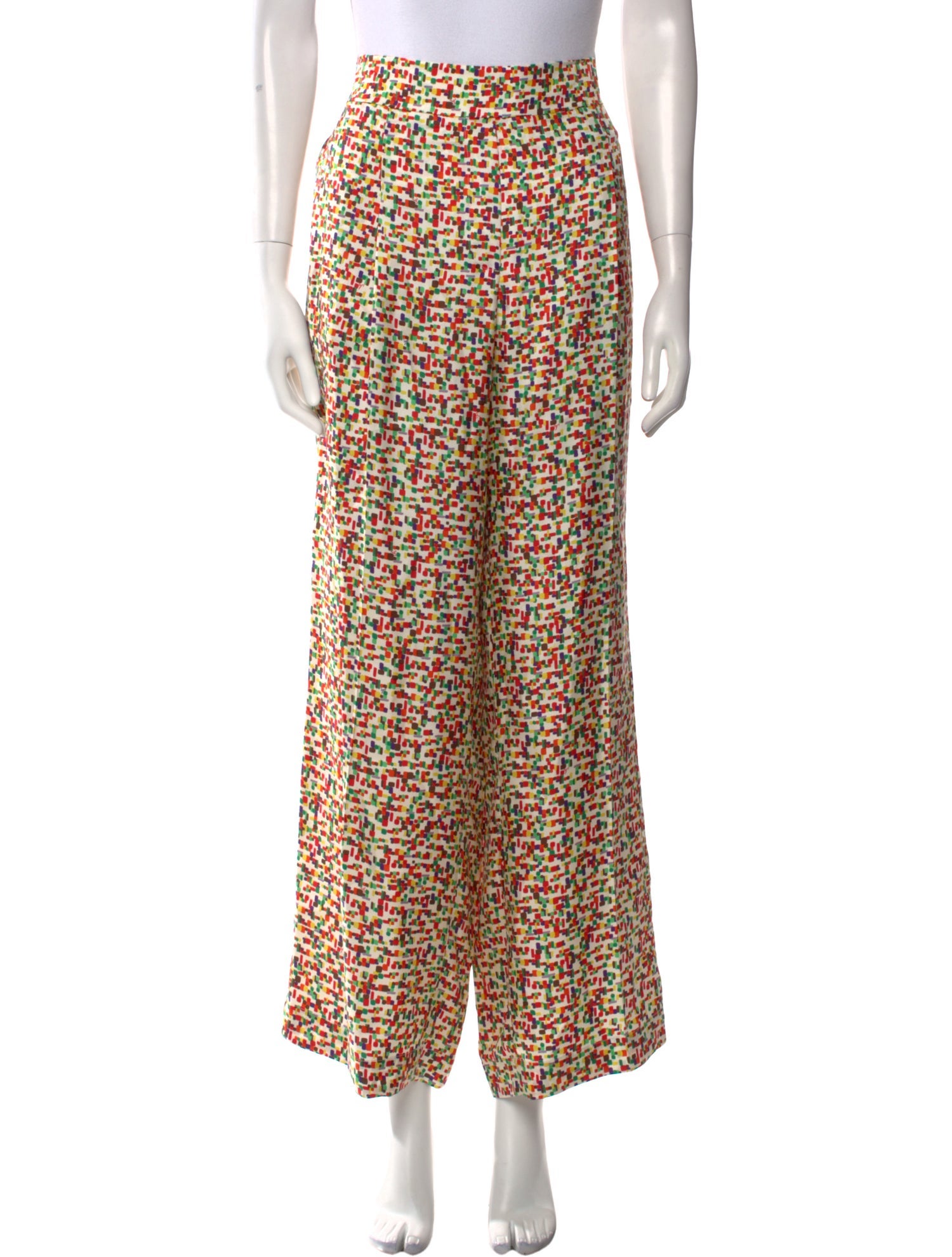 Carolina Herrera Silk Wide Leg Pants