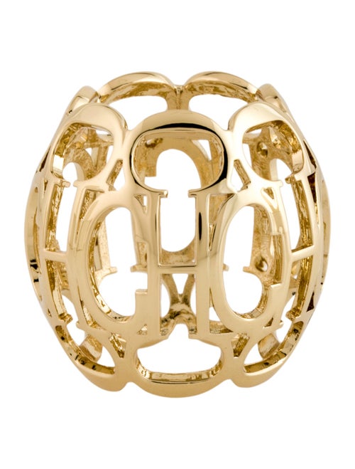 Carolina Herrera Women's Monogram Sphere Ring w/ Box & Dust Bag Included.