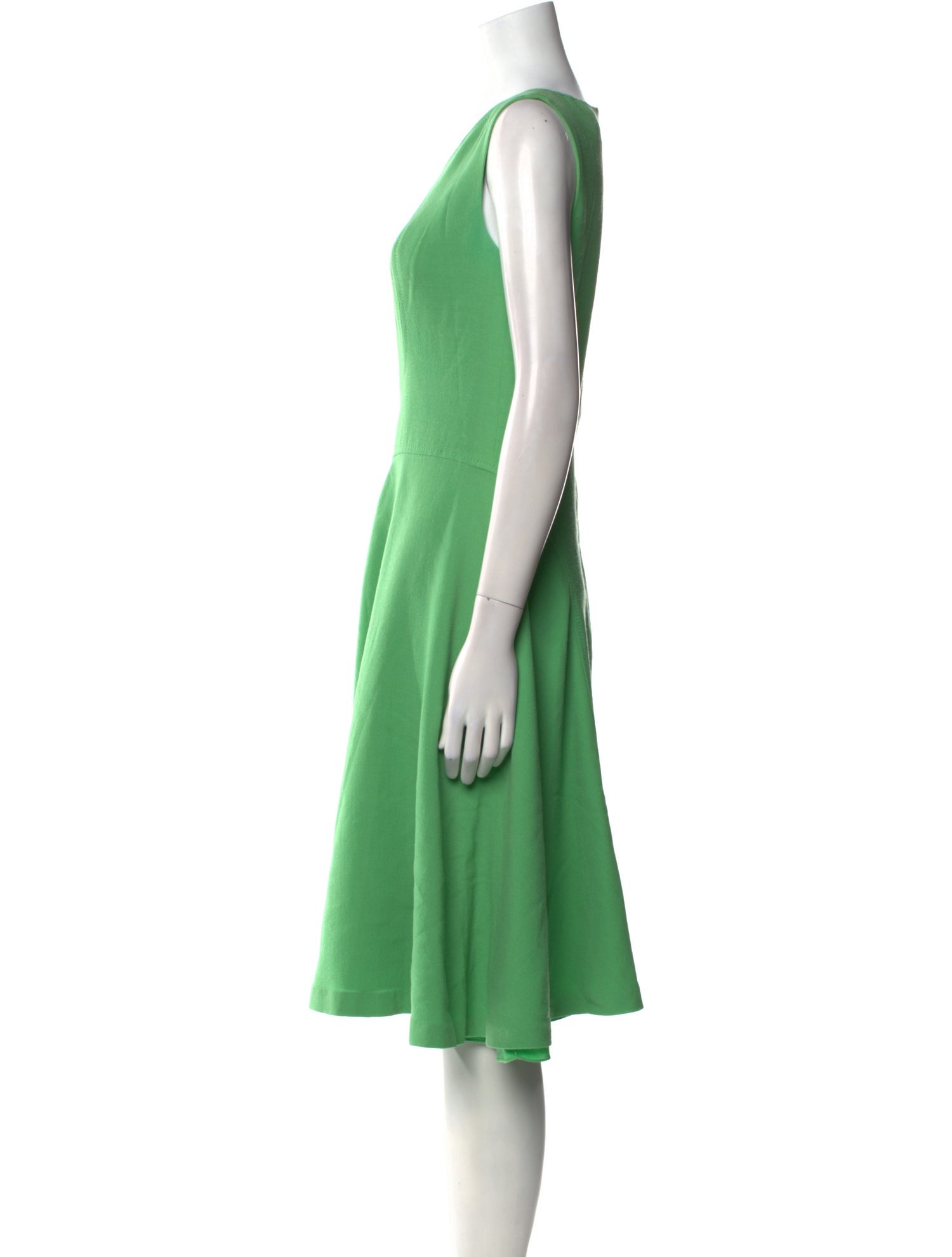 Carolina Herrera Virgin Wool Midi Length Dress