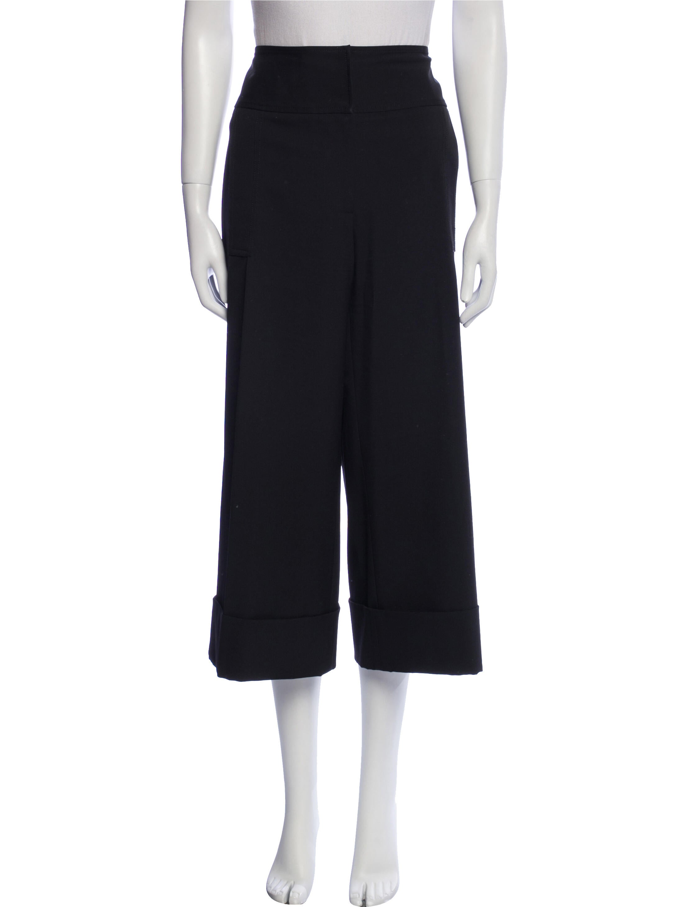 Carolina Herrera Virgin Wool Wide Leg Pants