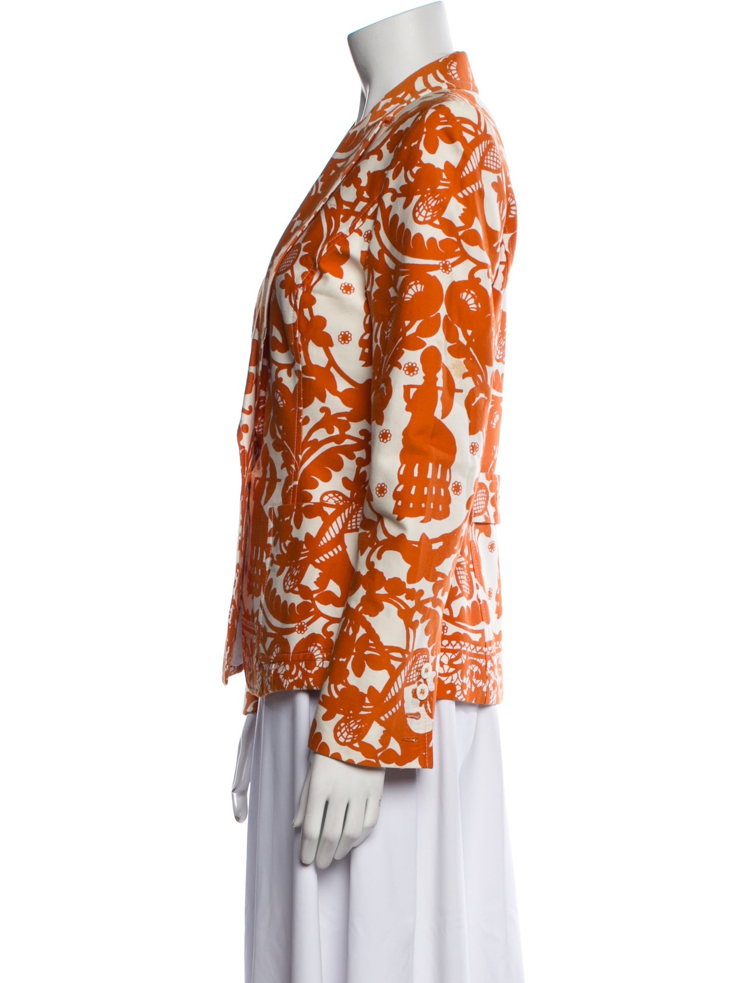 Carolina Herrera Vintage Printed Blazer