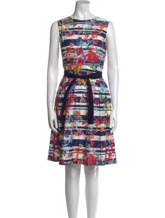 Carolina Herrera Printed Knee-Length Dress