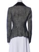 Carolina Herrera Wool Plaid Print Blazer