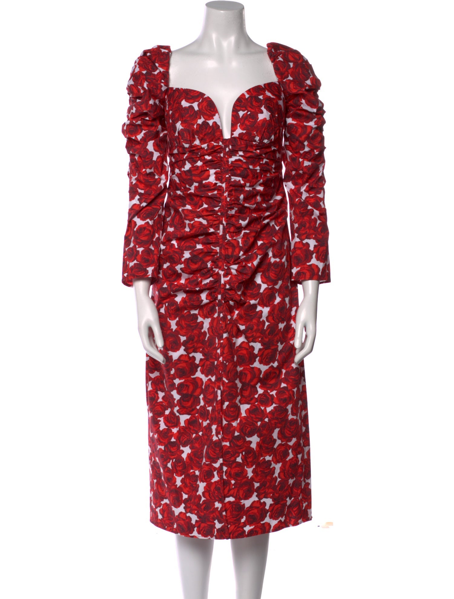 Carolina Herrera Printed Midi Length Dress