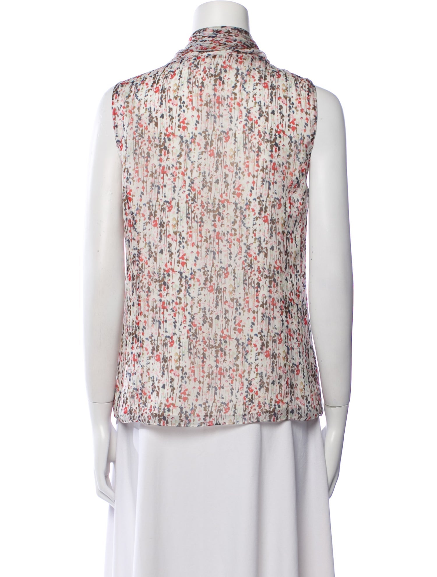 Carolina Herrera Silk Printed Top