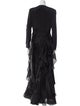 Carolina Herrera Bateau Neckline Long Dress