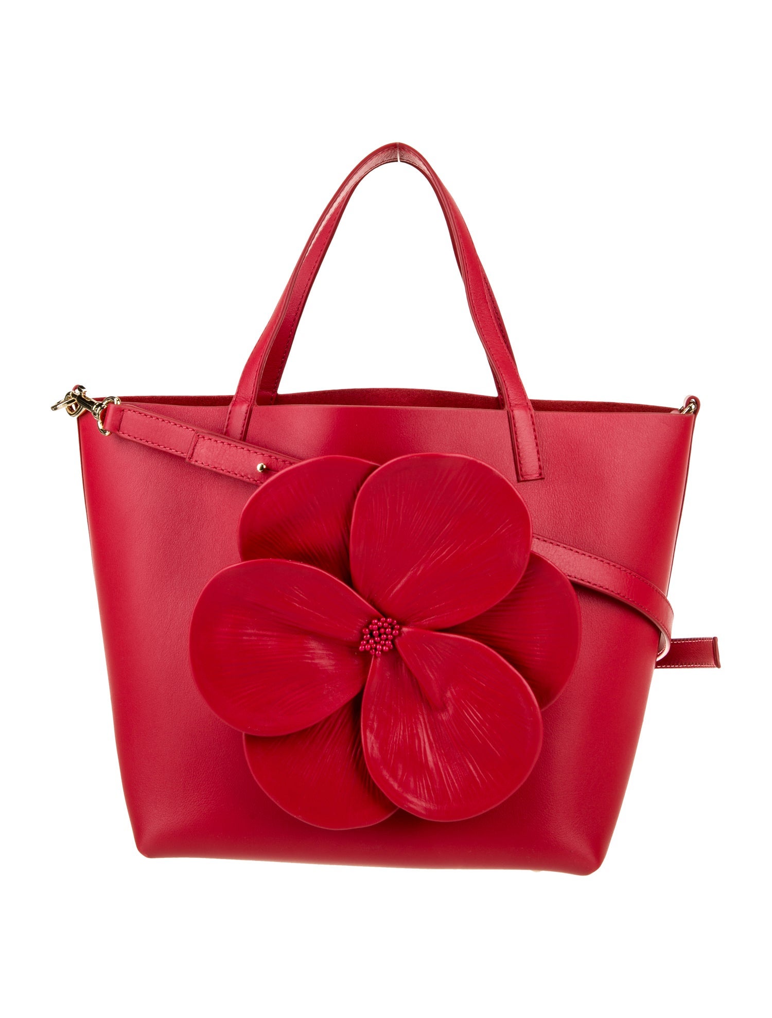 Carolina Herrera Leather Top Handle Bag