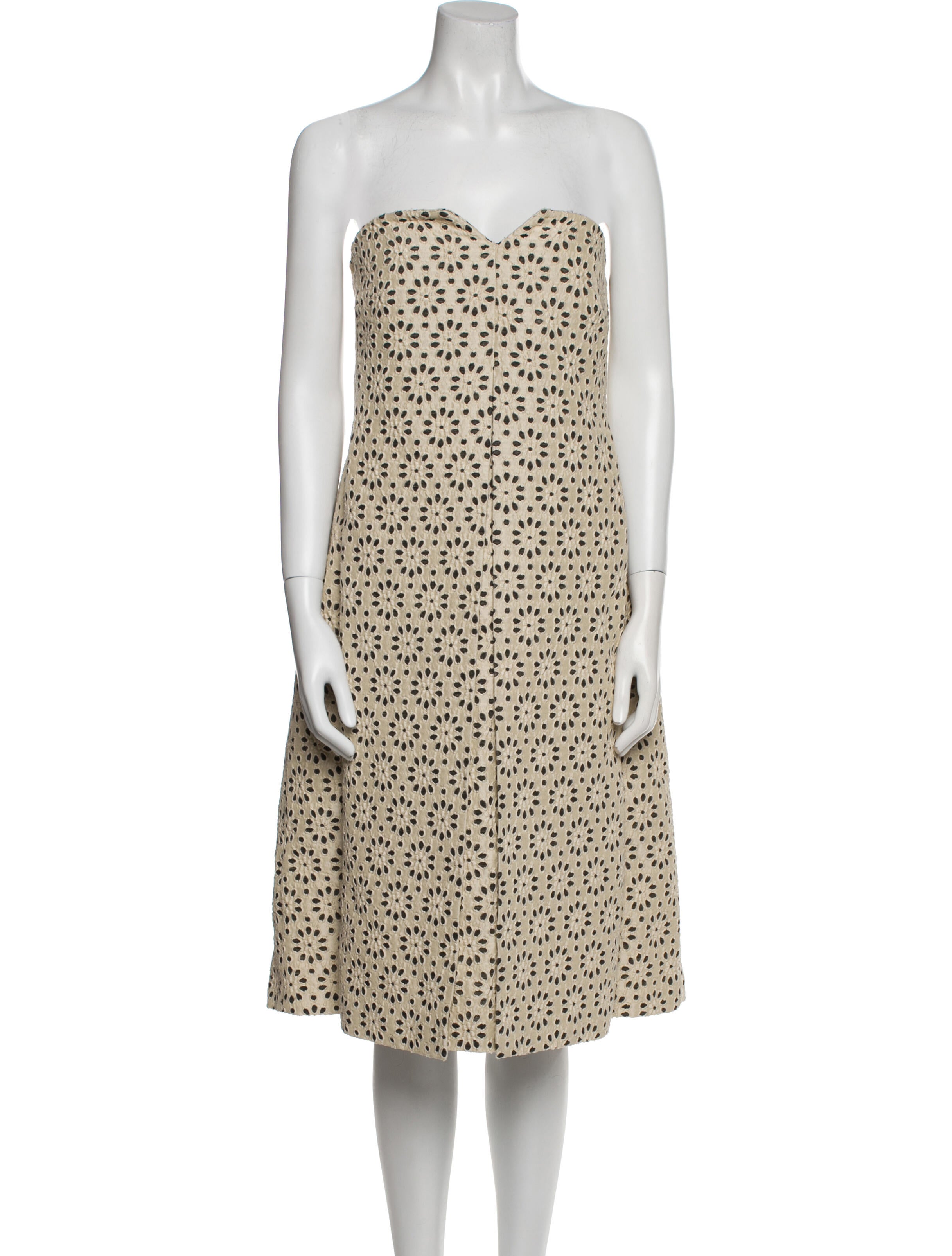 Carolina Herrera Polka Dot Print Mini Dress
