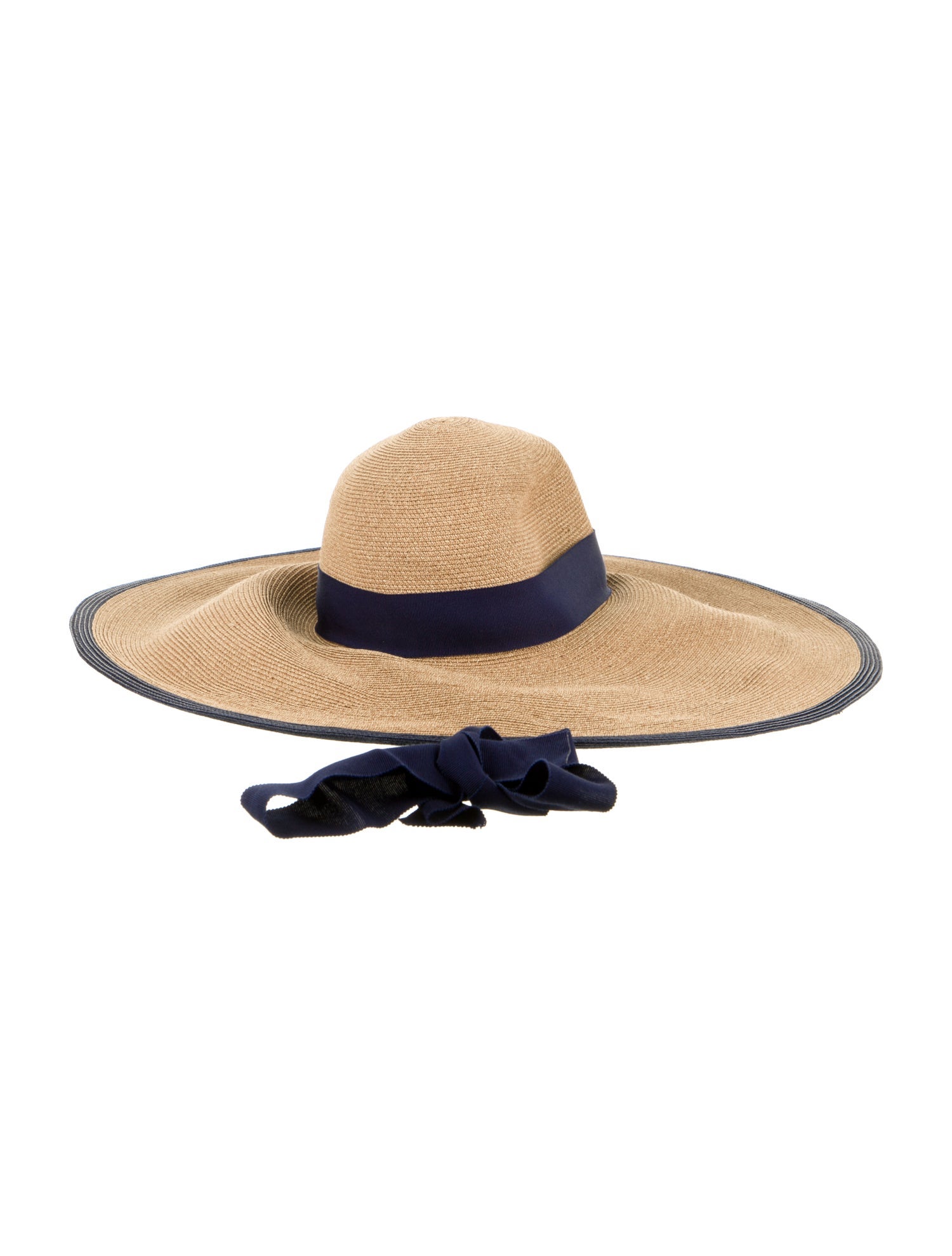 Carolina Herrera Capeline Raffia Hat w/ Tags