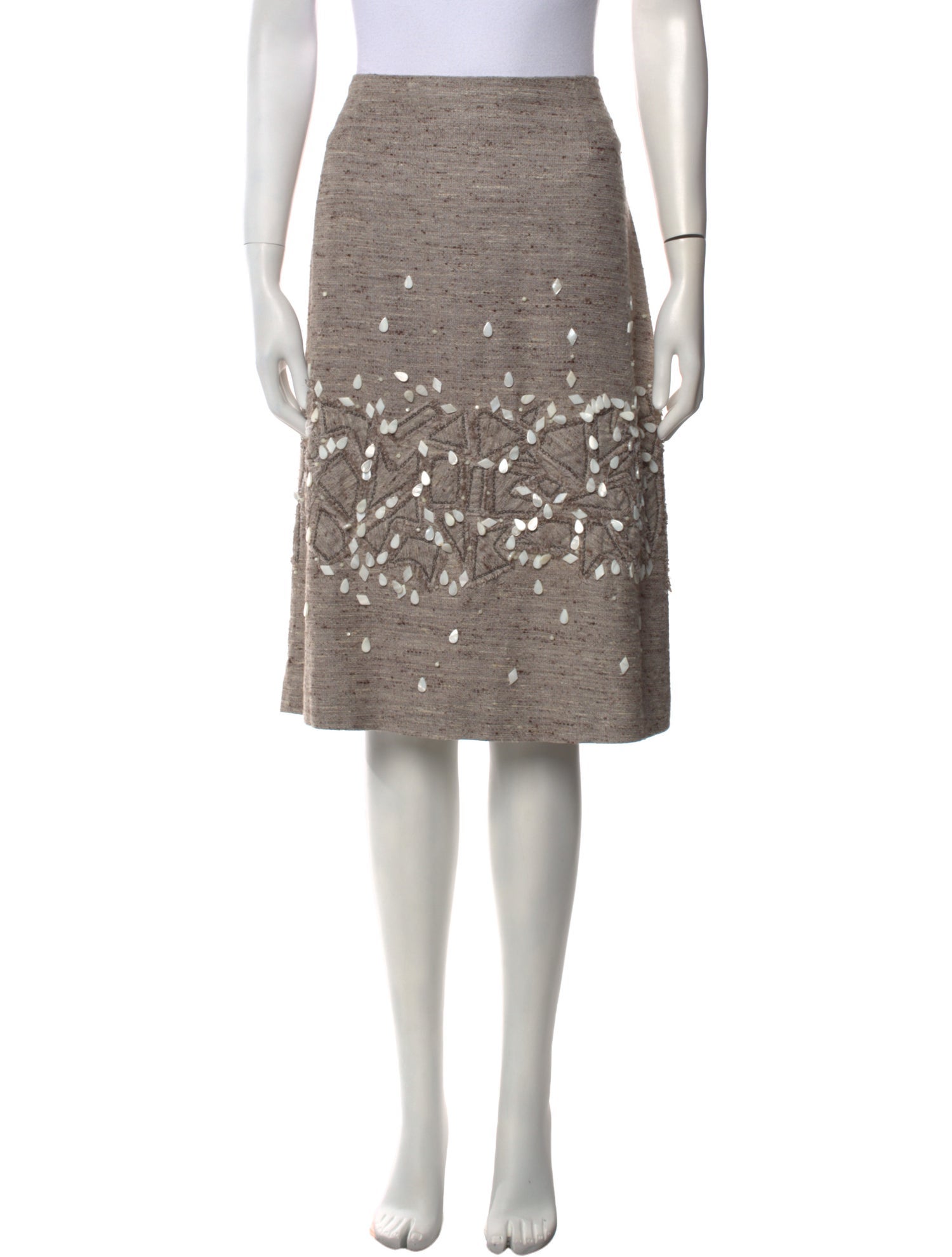 Carolina Herrera Silk Knee-Length Skirt