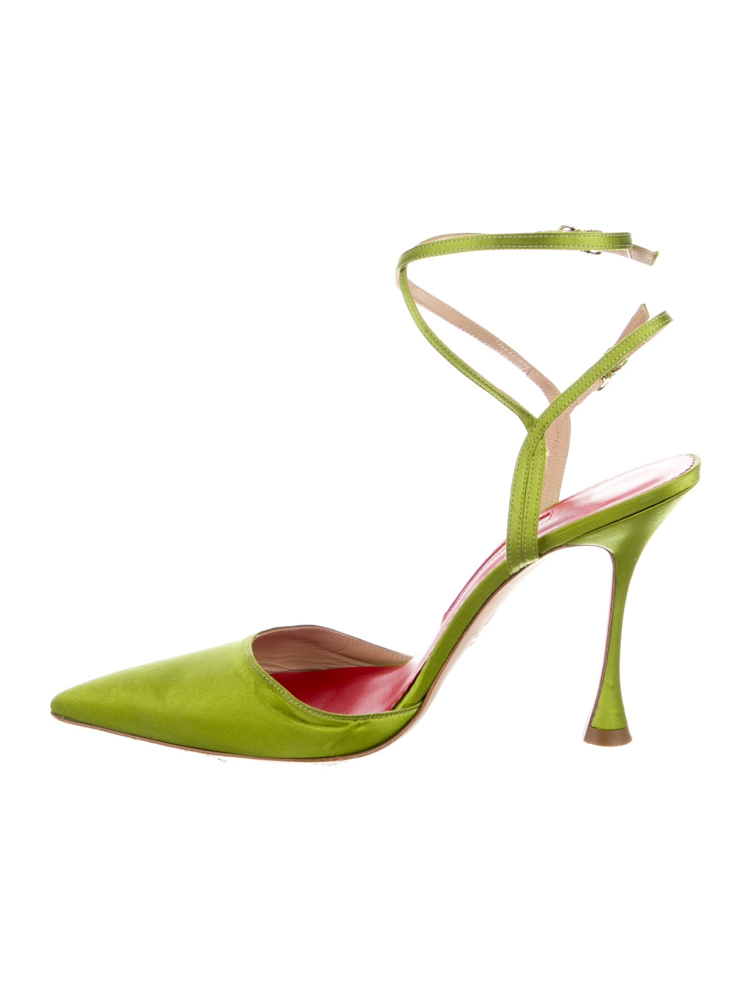 Carolina Herrera Satin Slingback Pumps