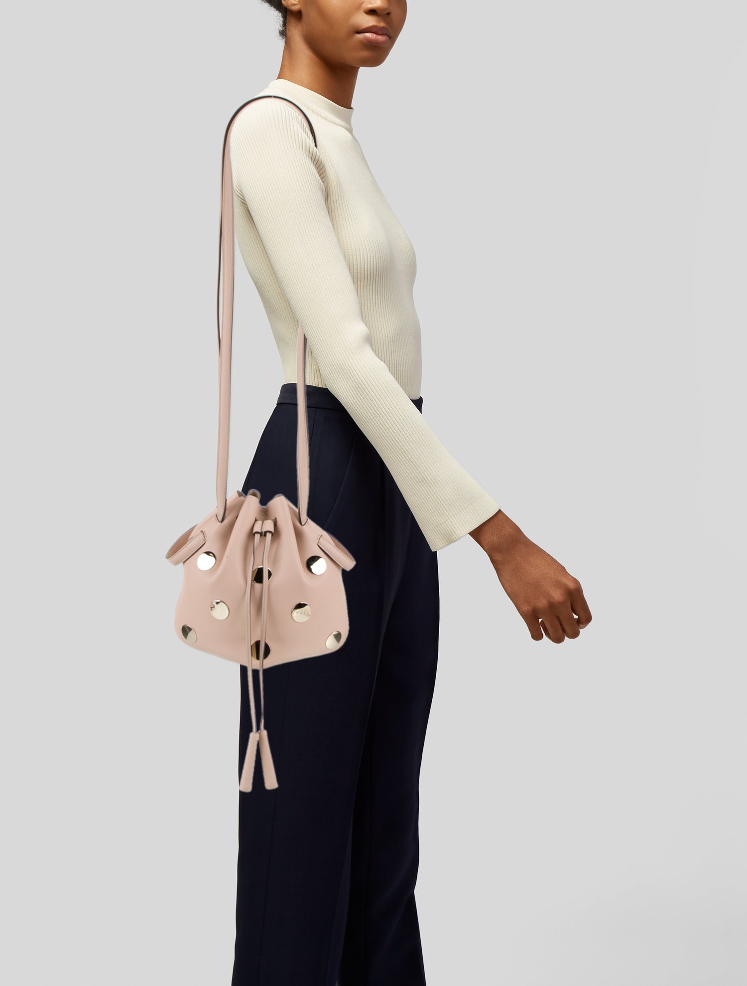 Carolina Herrera Leather Top Handle Bag