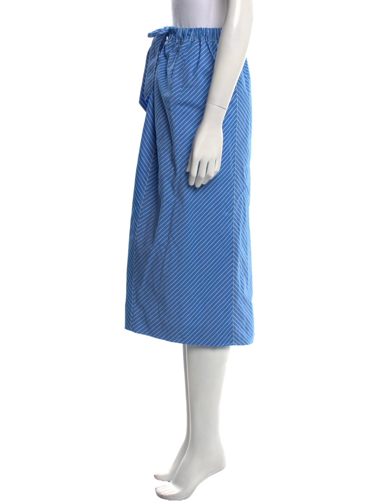 Carolina Herrera Striped Midi Length Skirt