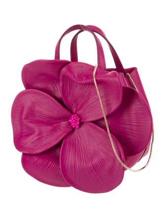 Carolina Herrera Leather Top Handle Bag