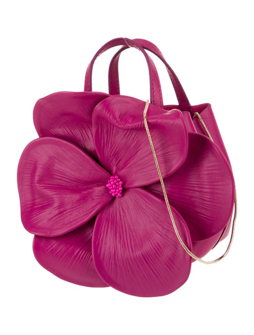 Carolina Herrera Leather Top Handle Bag