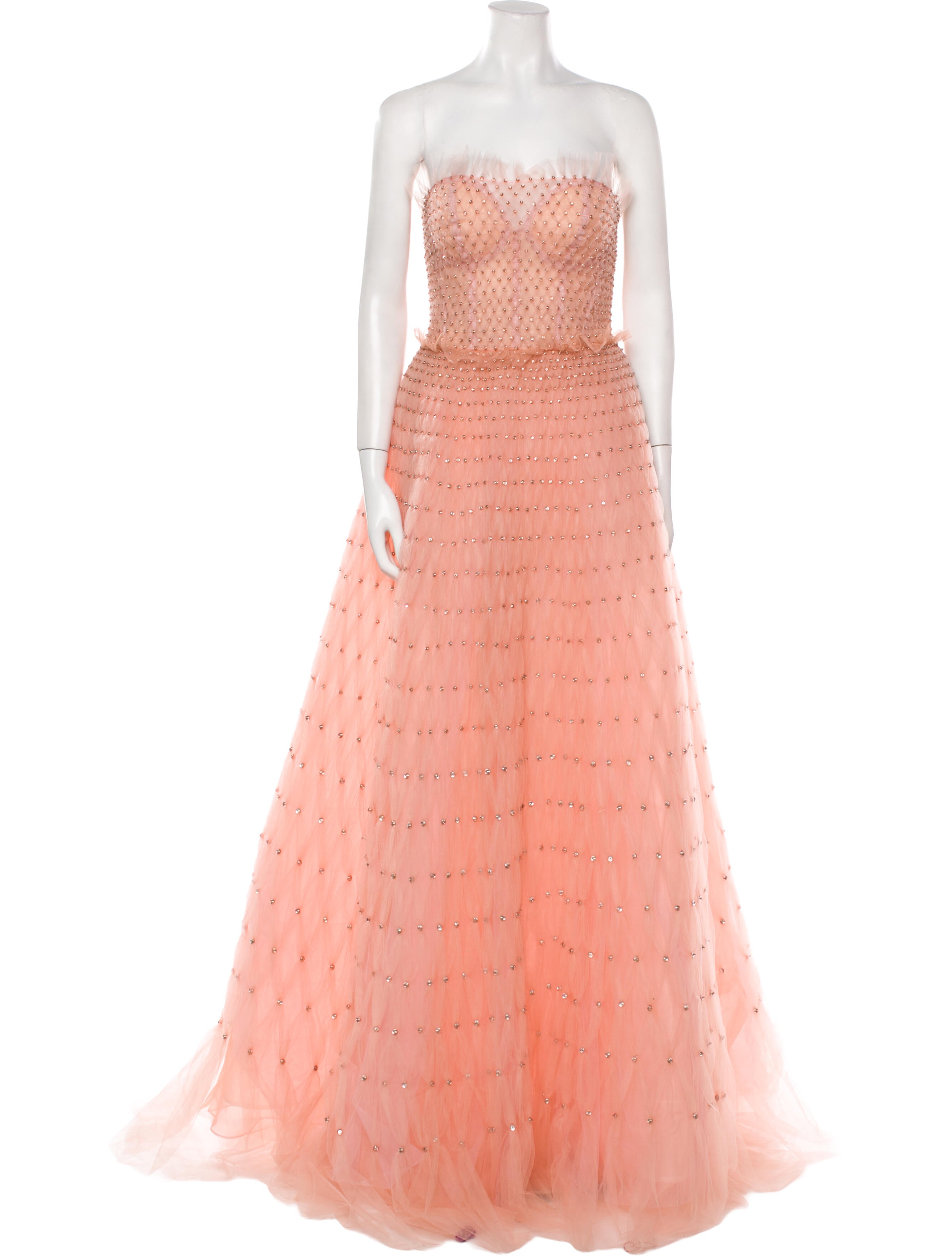 Carolina Herrera Strapless Long Dress w/ Tags